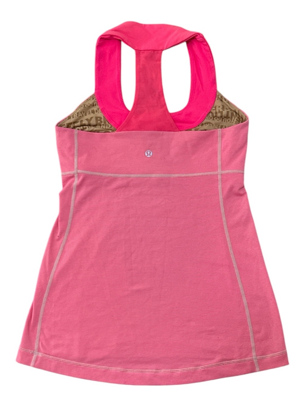 lululemon pink athletic tank top sz 6